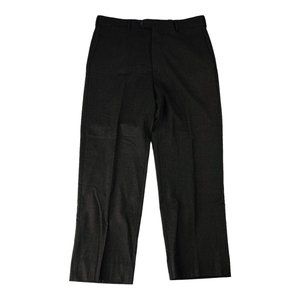 Zaharoff Basileia Brown Flat Front Wool Dress Pants Mens Size 34X29 +2"